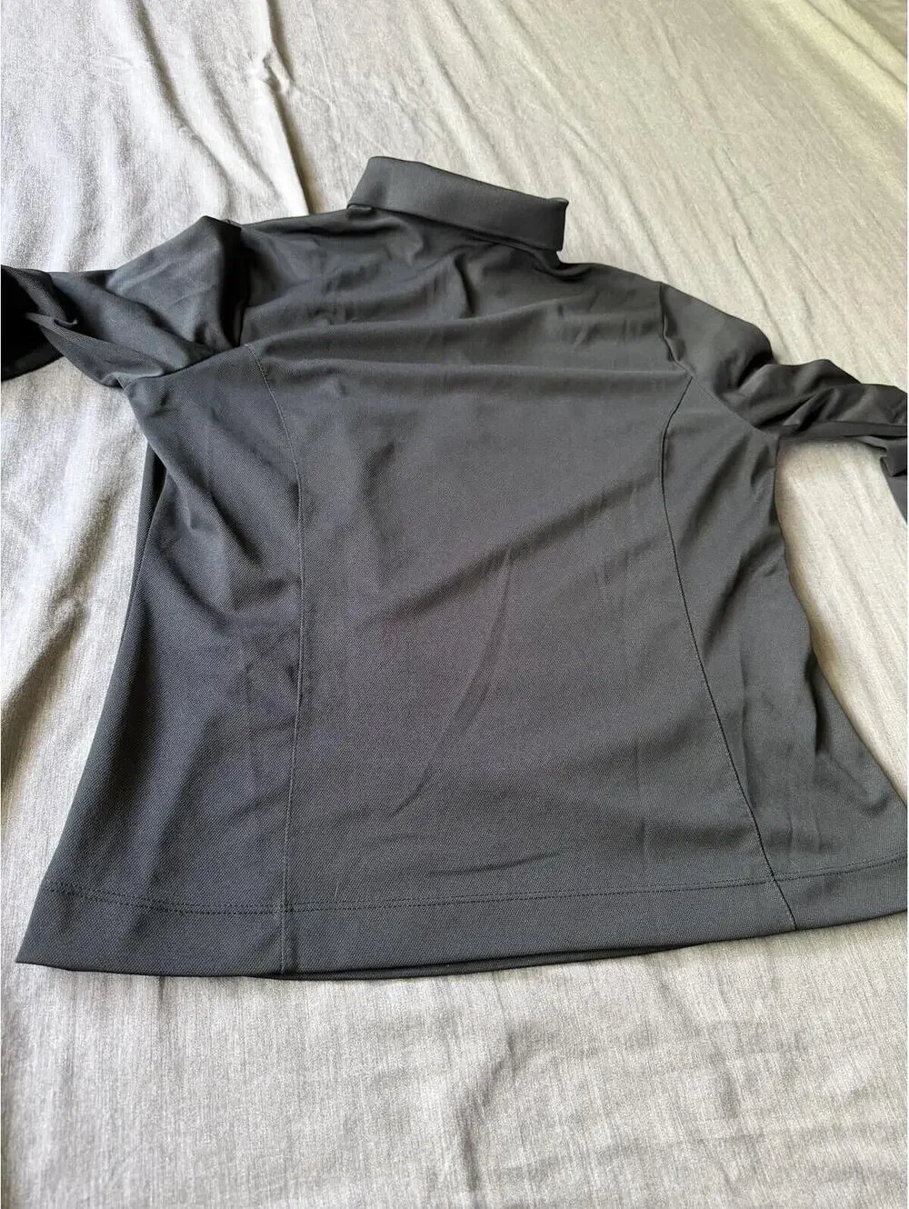 Nike Fit Dry Women's Large Long-Sleeve Black Polo